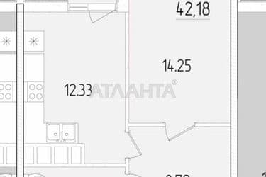 1-комнатная квартира по адресу ул. Краснова (площадь 42,2 м²) - Atlanta.ua - фото 12