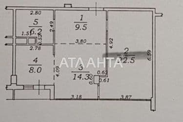 2-комнатная квартира по адресу ул. Жемчужная (площадь 61,5 м²) - Atlanta.ua - фото 40