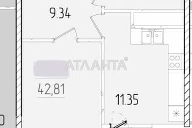 1-кімнатна квартира за адресою вул. Краснова (площа 42,8 м²) - Atlanta.ua - фото 10