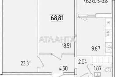 2-rooms apartment apartment by the address st. Krasnova (area 69 m²) - Atlanta.ua - photo 8