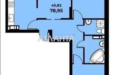 3-кімнатна квартира за адресою Балтійський пр. (площа 78 м²) - Atlanta.ua - фото 19