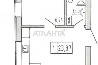 1-комнатная квартира по адресу ул. Спрейса (площадь 23,9 м²) - Atlanta.ua - фото 14