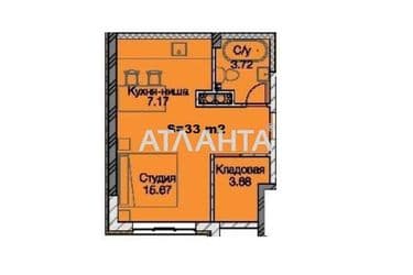 1-комнатная квартира по адресу ул. Паустовского (площадь 33 м²) - Atlanta.ua - фото 10