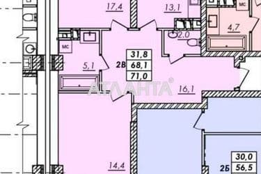 2-rooms apartment apartment by the address st. Ovidiopolskaya dor (area 71,2 m²) - Atlanta.ua - photo 10