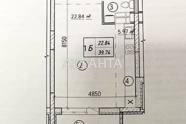1-комнатная квартира по адресу ул. Полесская (площадь 40 м²) - Atlanta.ua - фото 4