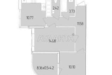 2-комнатная квартира по адресу ул. Краснова (площадь 58 м²) - Atlanta.ua - фото 9