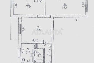 3-комнатная квартира по адресу Ботанический пер. (площадь 66 м²) - Atlanta.ua - фото 24