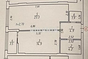 1-room apartment apartment by the address st. Pod Goloskom (area 52,7 m²) - Atlanta.ua - photo 8