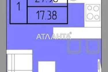 1-кімнатна квартира за адресою вул. Пішонівська (площа 28,0 м²) - Atlanta.ua - фото 16