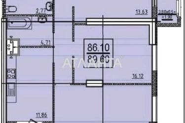 3-rooms apartment apartment by the address st. Dacha Kovalevskogo Amundsena (area 89,6 m²) - Atlanta.ua - photo 19