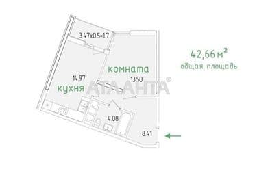 1-room apartment apartment by the address st. Krasnova (area 42,7 m²) - Atlanta.ua - photo 13