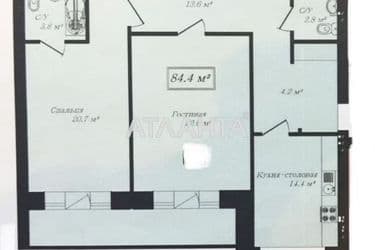 2-rooms apartment apartment by the address st. Frantsuzskiy bul Proletarskiy bul (area 86,7 m²) - Atlanta.ua - photo 29