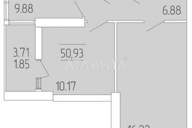 2-rooms apartment apartment by the address st. Krasnova (area 50,9 m²) - Atlanta.ua - photo 10