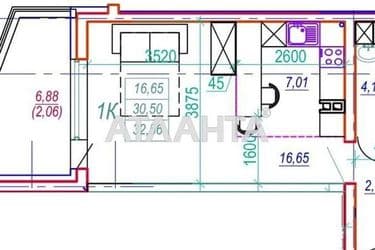 1-кімнатна квартира за адресою вул. Середньофонтанська (площа 32,5 м²) - Atlanta.ua - фото 17