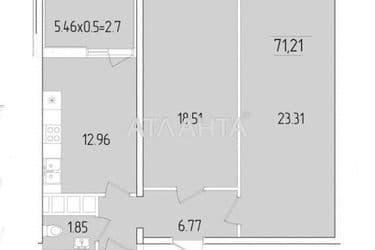 2-rooms apartment apartment by the address st. Krasnova (area 71,2 m²) - Atlanta.ua - photo 11