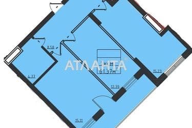 2-rooms apartment apartment by the address st. Dacha Kovalevskogo Amundsena (area 61,4 m²) - Atlanta.ua - photo 6