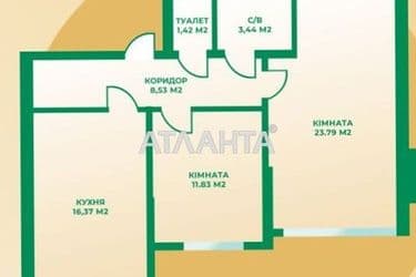 2-комнатная квартира по адресу ул. Машиностроителей (площадь 67,2 м²) - Atlanta.ua - фото 32
