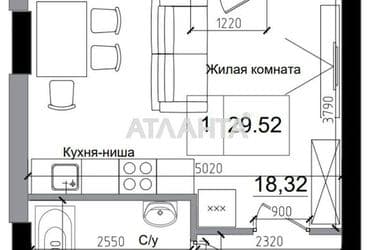 1-комнатная квартира по адресу 7 км овидиопольской дор. (площадь 29,5 м²) - Atlanta.ua - фото 19