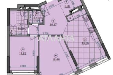 2-кімнатна квартира за адресою вул. Віктора Некрасова (площа 70,2 м²) - Atlanta.ua - фото 11