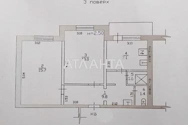 2-комнатная квартира по адресу ул. Полевая (площадь 49,7 м²) - Atlanta.ua - фото 17