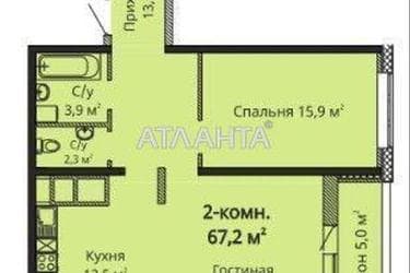 2-комнатная квартира по адресу ул. Варненская (площадь 70 м²) - Atlanta.ua - фото 9