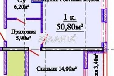 1-room apartment apartment by the address st. Kostandi (area 52 m²) - Atlanta.ua - photo 18