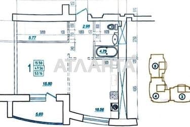 1-комнатная квартира по адресу ул. Парусная (площадь 52 м²) - Atlanta.ua - фото 12
