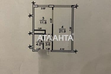 1-room apartment apartment by the address st. Zhemchuzhnaya (area 41 m²) - Atlanta.ua - photo 47