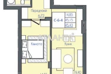 1-комнатная квартира по адресу Фонтанская дор. (площадь 47,7 м²) - Atlanta.ua - фото 10