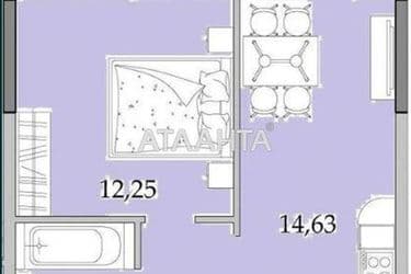 1-кімнатна квартира за адресою вул. Вільямса ак. (площа 40,2 м²) - Atlanta.ua - фото 10