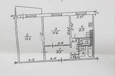 2-rooms apartment apartment by the address st. Arkhitektorskaya (area 47 m²) - Atlanta.ua - photo 12