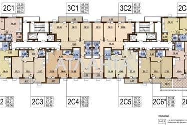 2-кімнатна квартира за адресою вул. Олександра Олеся (площа 69,0 м²) - Atlanta.ua - фото 9