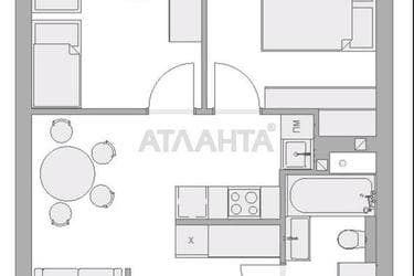 2-комнатная квартира по адресу ул. Жемчужная (площадь 43,5 м²) - Atlanta.ua - фото 22