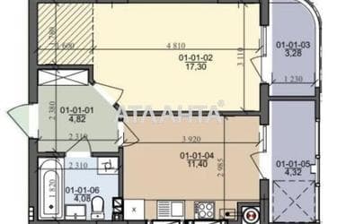 1-room apartment apartment by the address st. Truskavetskaya ul (area 43 m²) - Atlanta.ua - photo 10