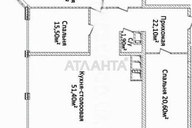 3-комнатная квартира по адресу ул. Новобереговая (площадь 150,4 м²) - Atlanta.ua - фото 11