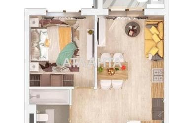 1-комнатная квартира по адресу ул. Вильямса ак. (площадь 37,4 м²) - Atlanta.ua - фото 12