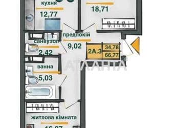 2-комнатная квартира по адресу ул. Ивана Выговского (площадь 66,2 м²) - Atlanta.ua - фото 8