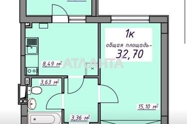 1-room apartment apartment by the address st. Massiv 10 (area 32,7 m²) - Atlanta.ua - photo 12