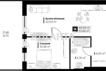 1-room apartment apartment by the address st. Galitskaya (area 50 m²) - Atlanta.ua - photo 7