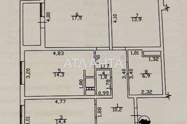 3-rooms apartment apartment by the address st. Lyustdorfskaya dor Chernomorskaya dor (area 83,2 m²) - Atlanta.ua - photo 39