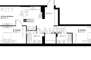 1-комнатная квартира по адресу ул. Галицкая (площадь 68,2 м²) - Atlanta.ua - фото 7