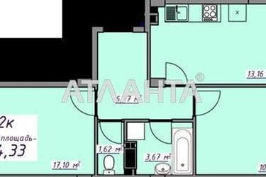 2-комнатная квартира по адресу ул. Массив 10 (площадь 55 м²) - Atlanta.ua - фото 12