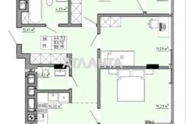 3-rooms apartment apartment by the address st. Orlika Pilipa (area 88,2 m²) - Atlanta.ua - photo 8