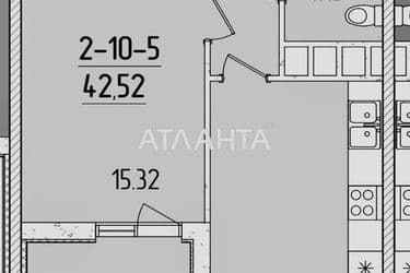 1-кімнатна квартира за адресою вул. Краснова (площа 42,7 м²) - Atlanta.ua - фото 7