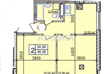 2-rooms apartment apartment by the address st. Geranevaya (area 46 m²) - Atlanta.ua - photo 9