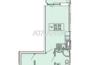 1-кімнатна квартира за адресою Кордонний пров. (площа 30 м²) - Atlanta.ua - фото 32