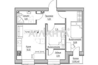 2-rooms apartment apartment by the address st. Spreysa (area 45,5 m²) - Atlanta.ua - photo 8
