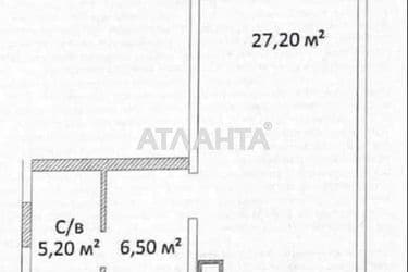 1-кімнатна квартира за адресою вул. Літературна (площа 38 м²) - Atlanta.ua - фото 8