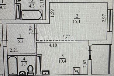 1-кімнатна квартира за адресою вул. Автозаводська (площа 43,6 м²) - Atlanta.ua - фото 12