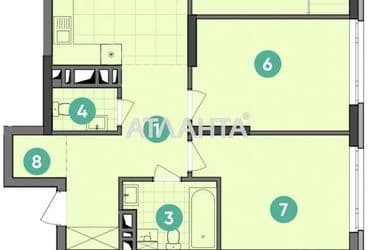 3-кімнатна квартира за адресою вул. Некрасова (площа 82,4 м²) - Atlanta.ua - фото 15